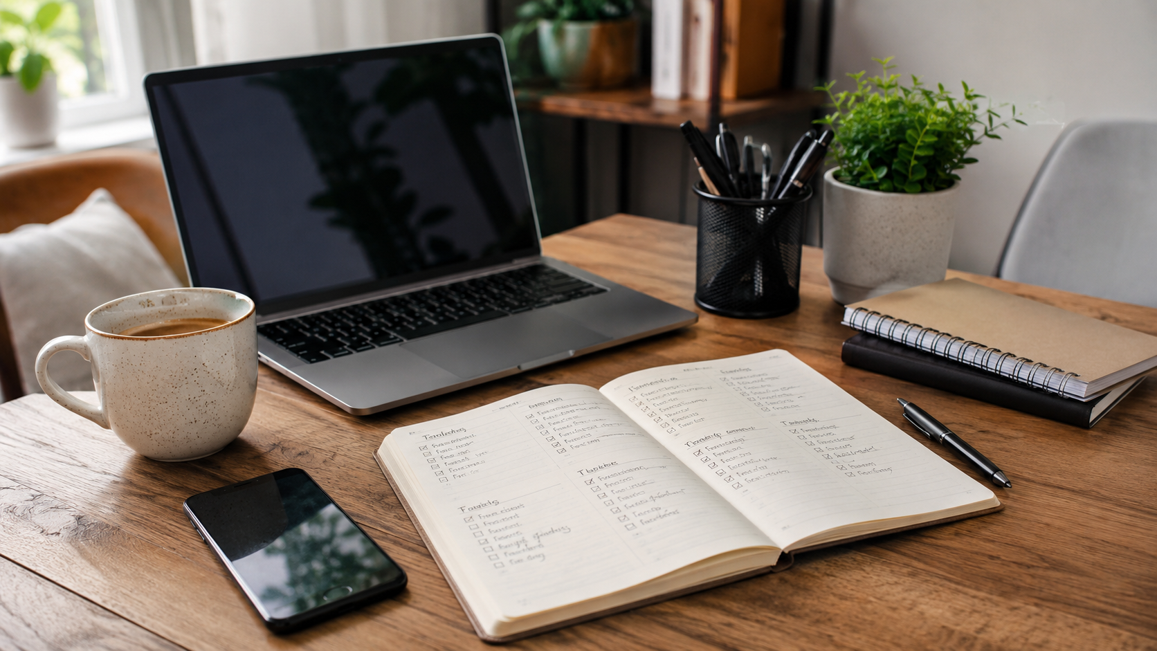 Organized workspace showing grouped tasks for better productivity.